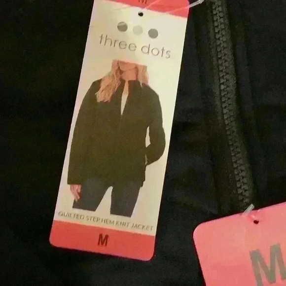 Quilted Step Hem Knit Jacket - Picture 2 of 3